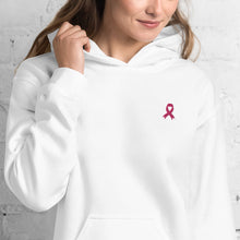 Load image into Gallery viewer, Cancer Awareness Embroidered Hoodie (Charity)
