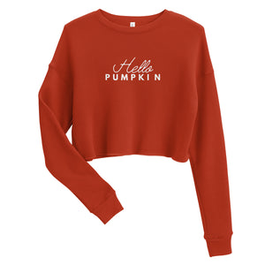 Hello Pumpkin Crop Sweater