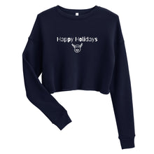 Load image into Gallery viewer, Happy Holidays Crop Sweater
